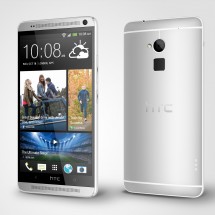 HTC One max Glacial Silver Perspective Right