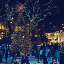 city lights in december
