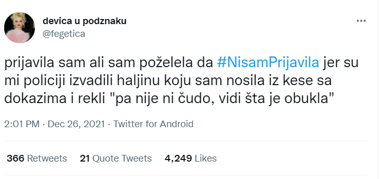 nisam prijavila 1