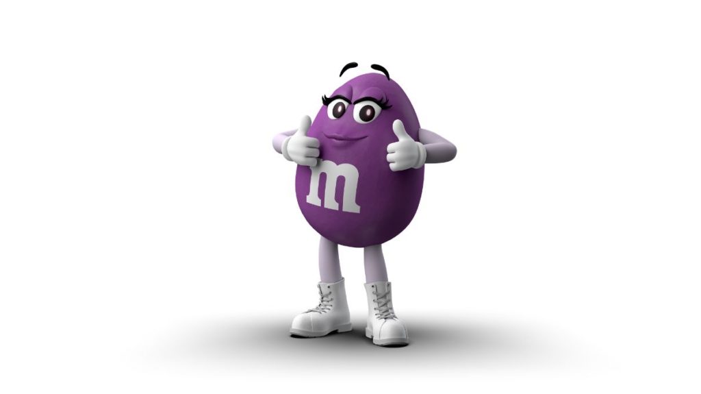 m&m's purple