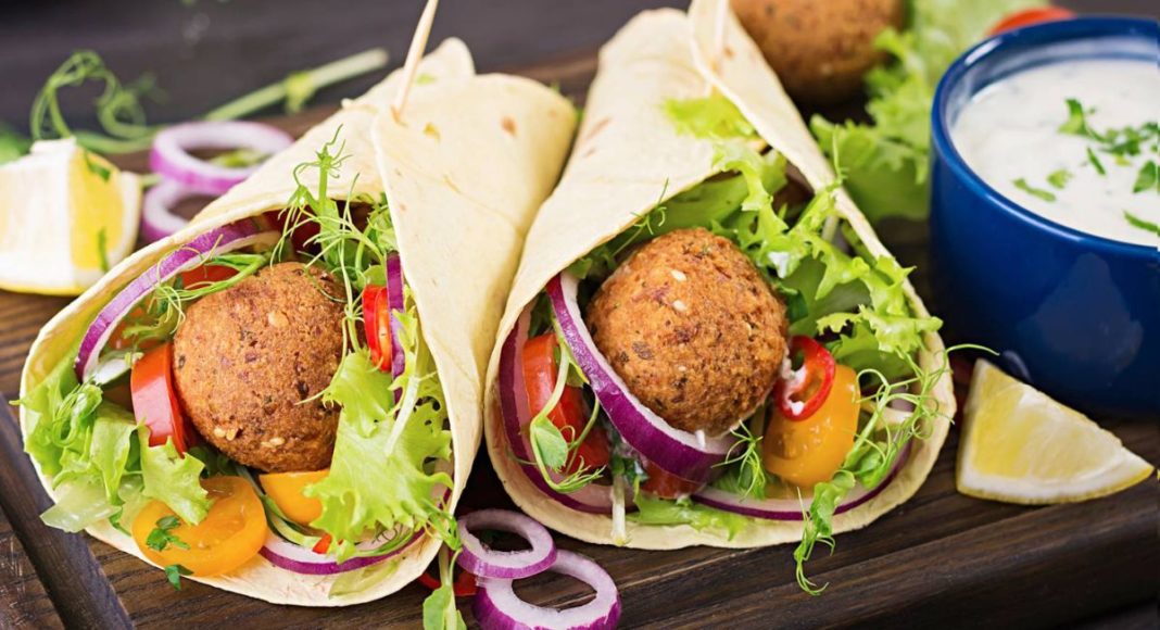 Sana falafel wraps