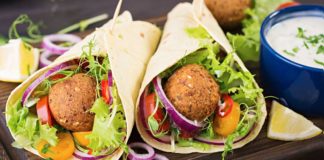 Sana falafel wraps