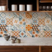Talavera, Tile Decals, Tile Stickers, Talavera Traditional Tiles, Tiles for Kitchen, Kitchen Backsplash – PACK OF 24 T#1