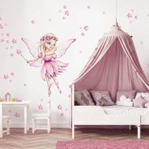 Naljepnice za zid dječje sobe | Fairy Tale Pink | HIAWorkshop®
